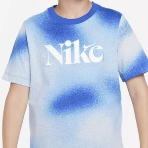 NWT NIP NIKE Sportswear Culture of Basketball Kids' T-Shirt Blue Multi Large